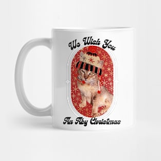 Cute Abyssinian Kitten Merry Christmas Mug